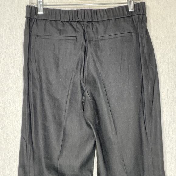 J. Jill Linen Stretch Pull-On Pants Size Small Black Old Money Office Business - Picture 6 of 12